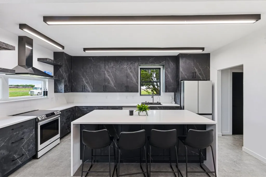 The kitchen setting